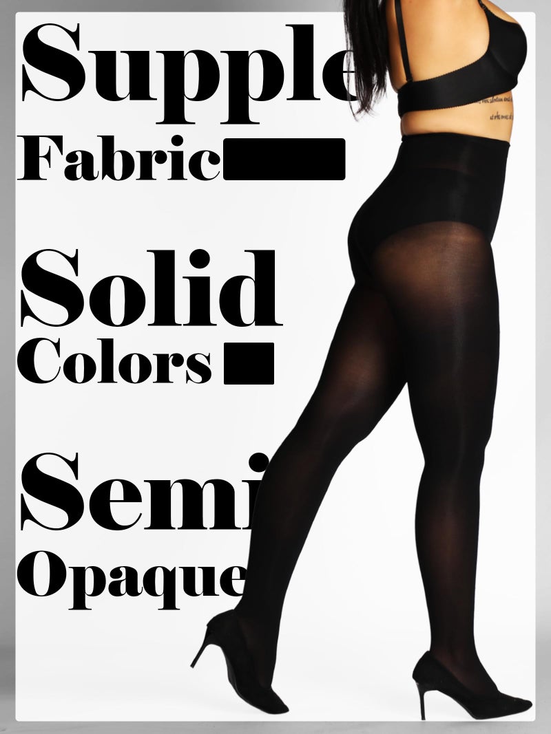 HONENNA Semi Opaque Silky Women Pantyhose Tights Invisibly Toe Reinforced 60 Den - Image 3